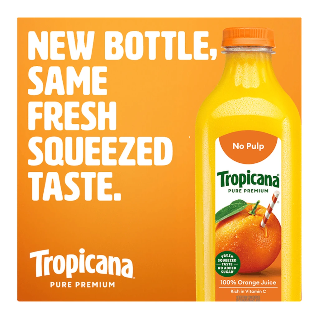 Tropicana Tropicana 100% Juice Orange Juice catalog identity card; not package photography